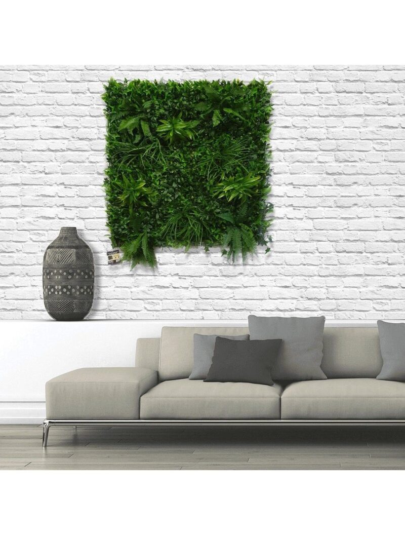 ArtificialForestFernGreenLivingWallPanelWithFireRating -1mx1m