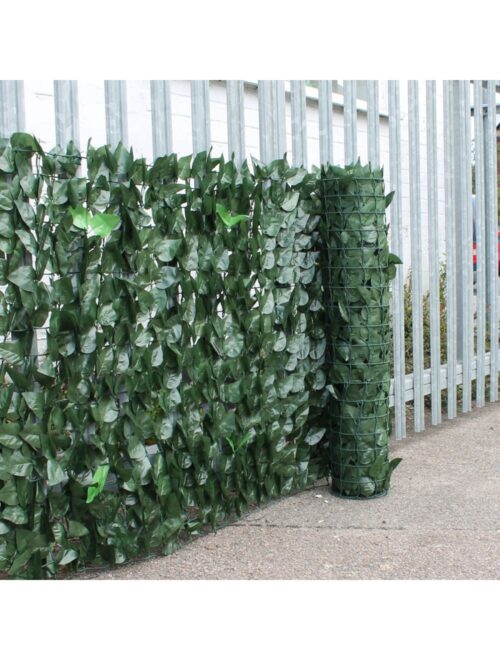 ArtificialHedgeWovenTwoLeafGardenFencePrivacyScreening -1mx3m