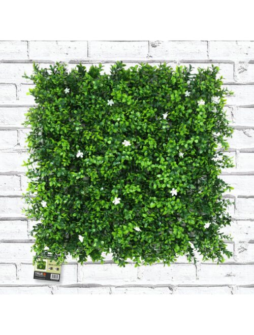 HighQualityWhiteFlowerGreenLivingWallPanel50x50cm