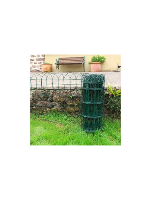 PVCCoatedGardenBorderFenceGreen