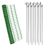 UVStabilisedGreenBarrierMeshFence25mWith10MetalFencingPins