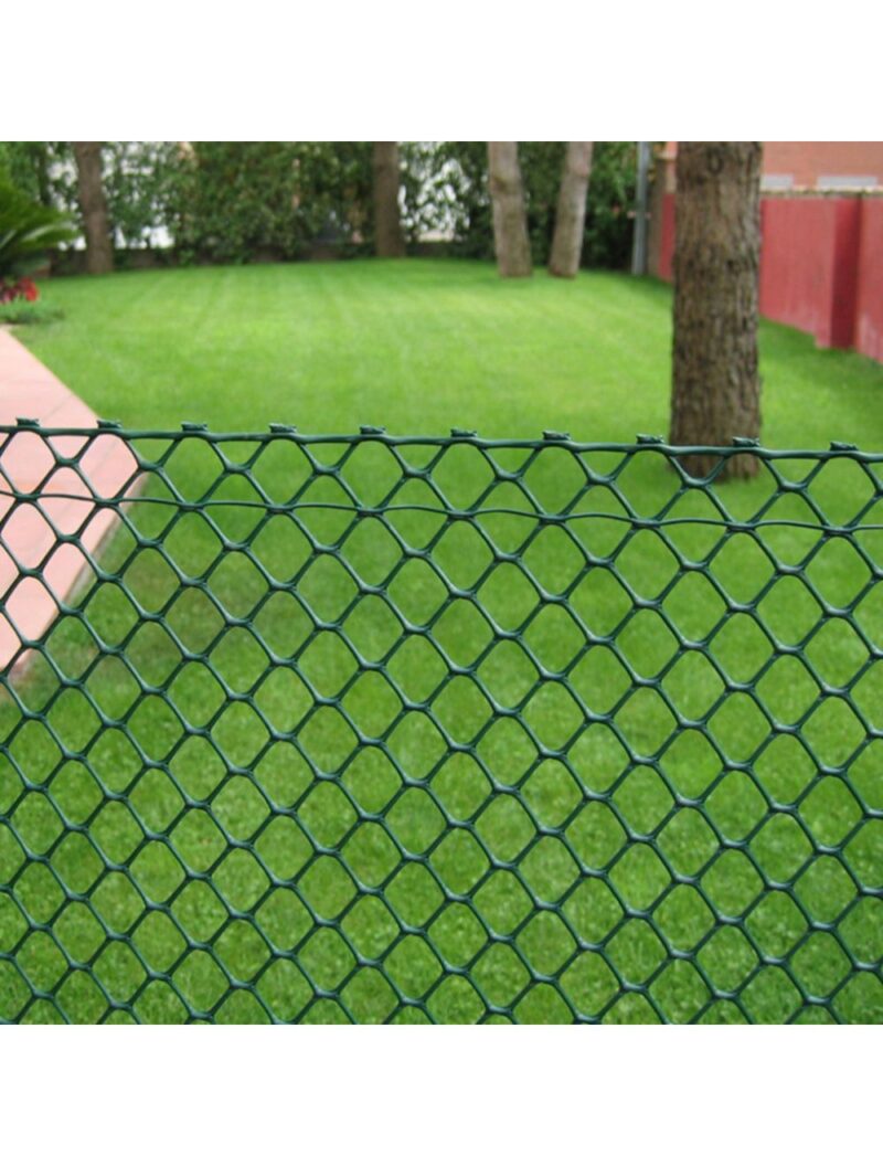 UVTreatedGreenRigidPlasticMeshFenceHexagon25mm