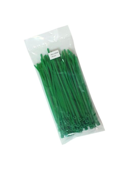 HeavyDutyGreenCableTies -Packof100