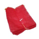 Red Mesh Storage Sacks for Vegetables or Kindling - Pack of 100